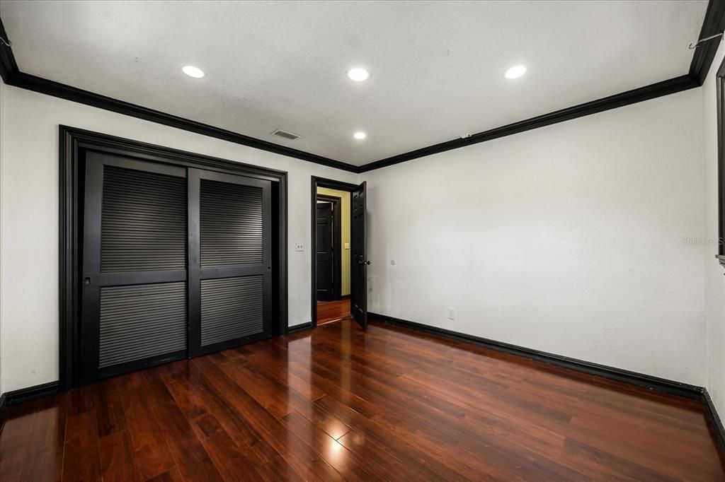 Chandelier, Interior, Recessed Lighting, Stone Walls, Wood Texture Flooring