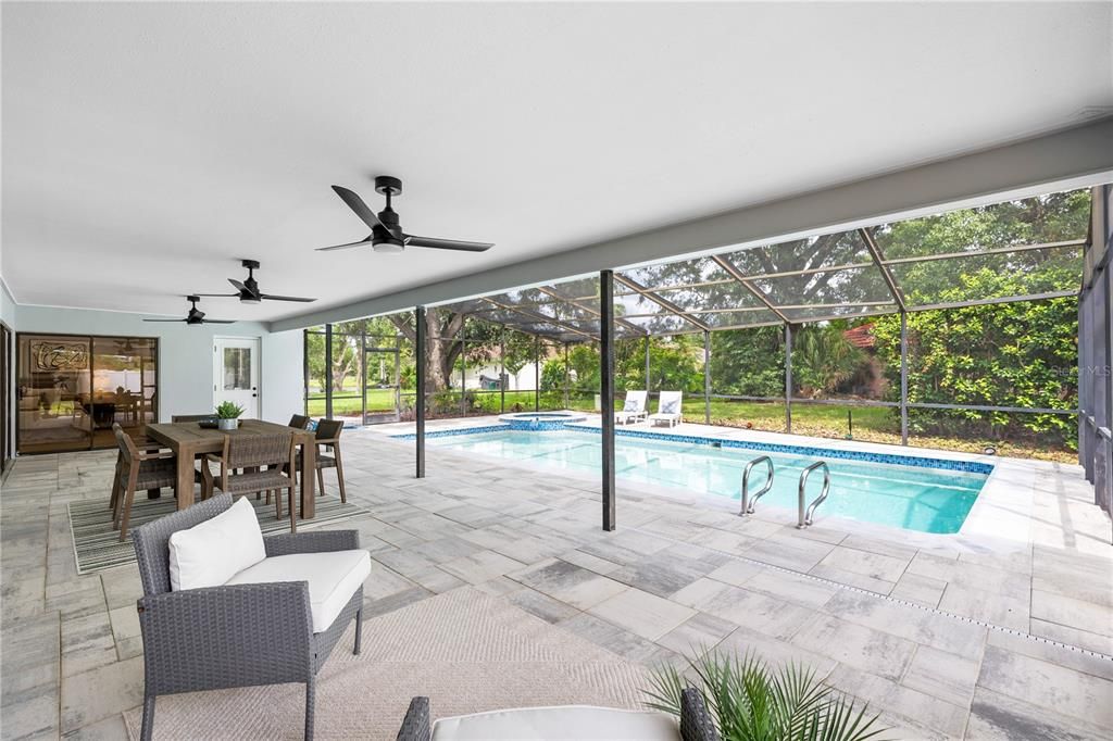 Dining room, Glass Ceilings, Interior, Pool, Sun Room