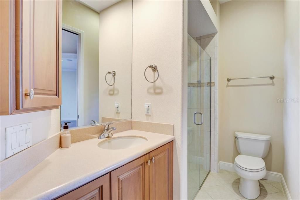Bathroom, Dual Sink Vanities, Glass Shower, Interior