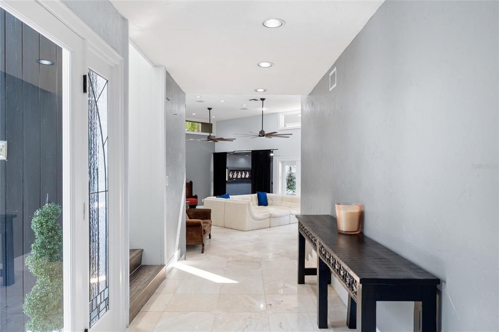 Interior, Living room, Recessed Lighting