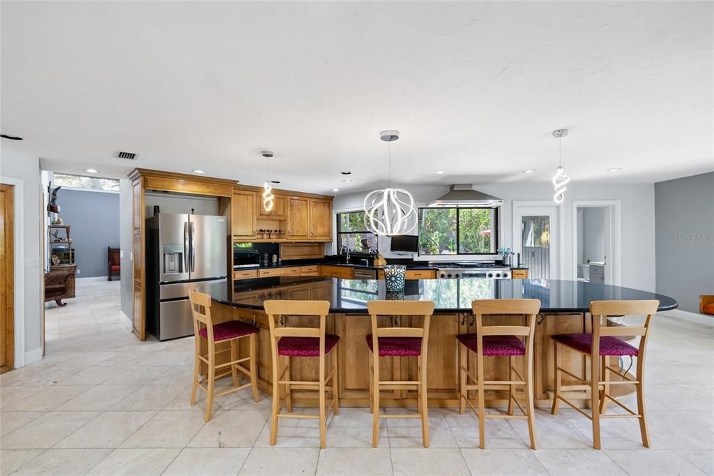 Interior, Kitchen, Pendant Lights, Recessed Lighting, Stainless Steel Appliances