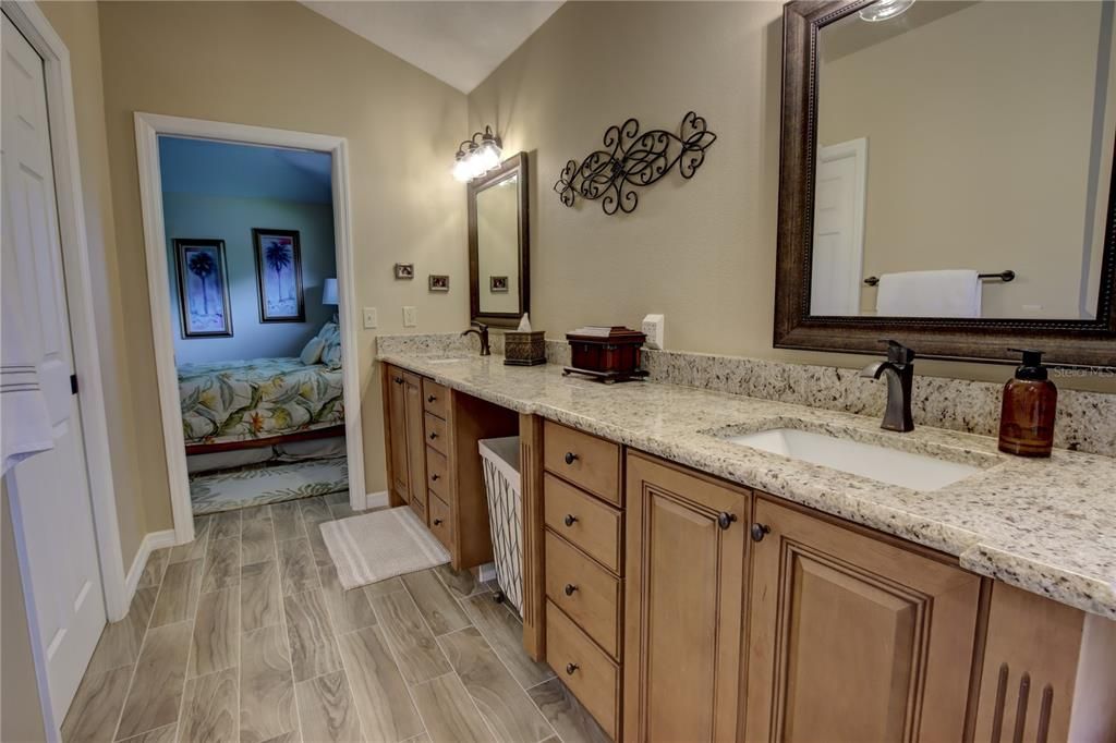 Bathroom, Bedroom, Dual Sink Vanities, Interior, Wood Texture Flooring