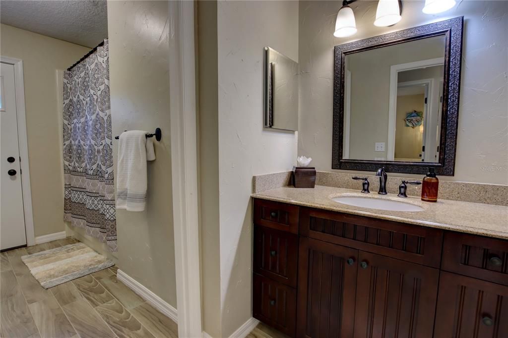 Bathroom, Interior, Wood Texture Flooring