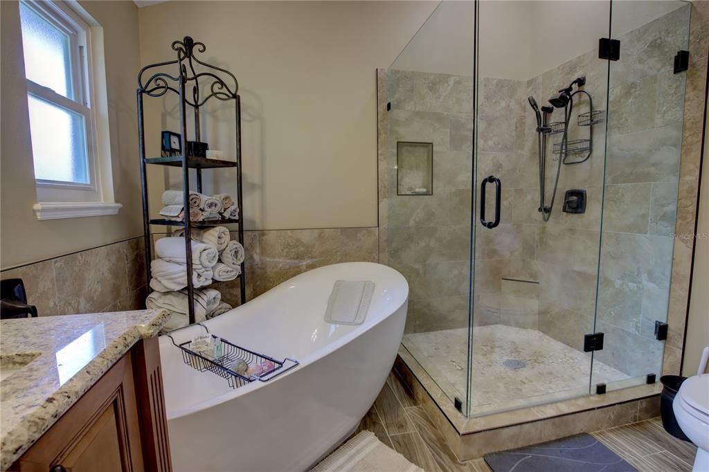 Bathroom, Free Standing Baths, Glass Shower, Interior