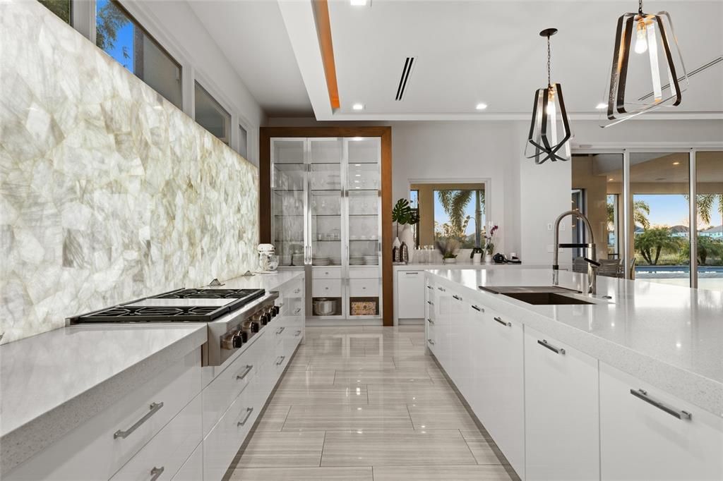 Interior, Kitchen, Pendant Lights, Recessed Lighting, Stainless Steel Appliances
