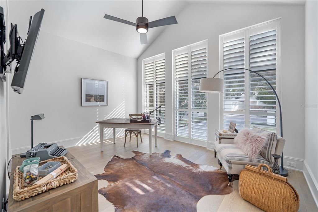 Home Office, Interior, Wood Texture Flooring