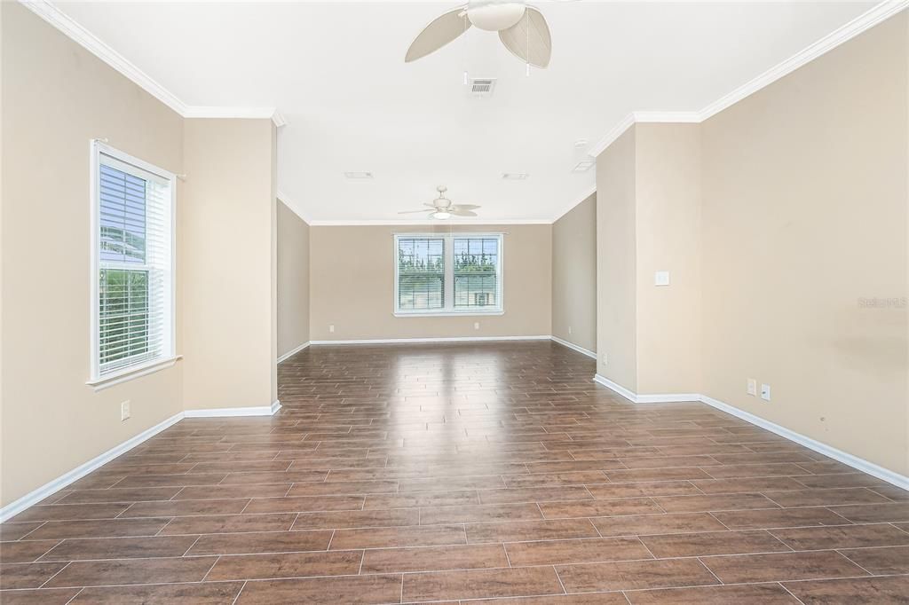 Empty room, Interior, Wood Texture Flooring