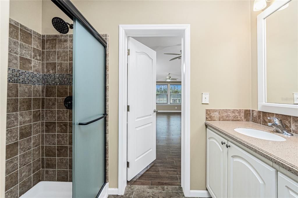 Bathroom, Interior, Wood Texture Flooring