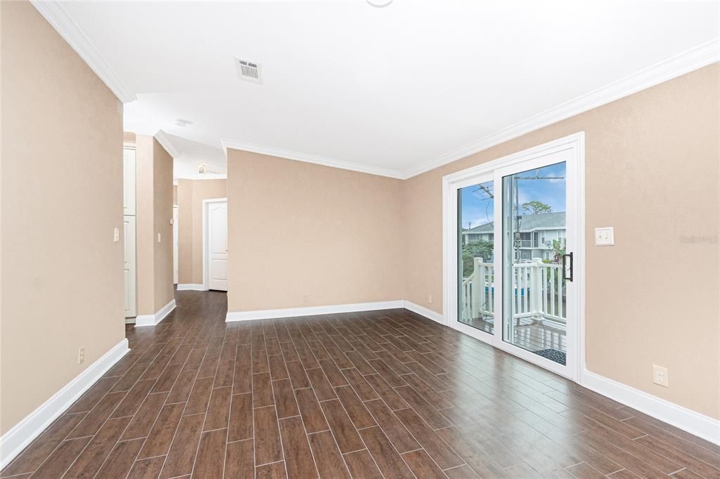 Empty room, Interior, Wood Texture Flooring