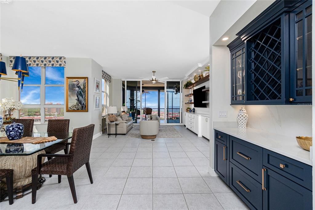 Dining room, Interior, Living room, Recessed Lighting