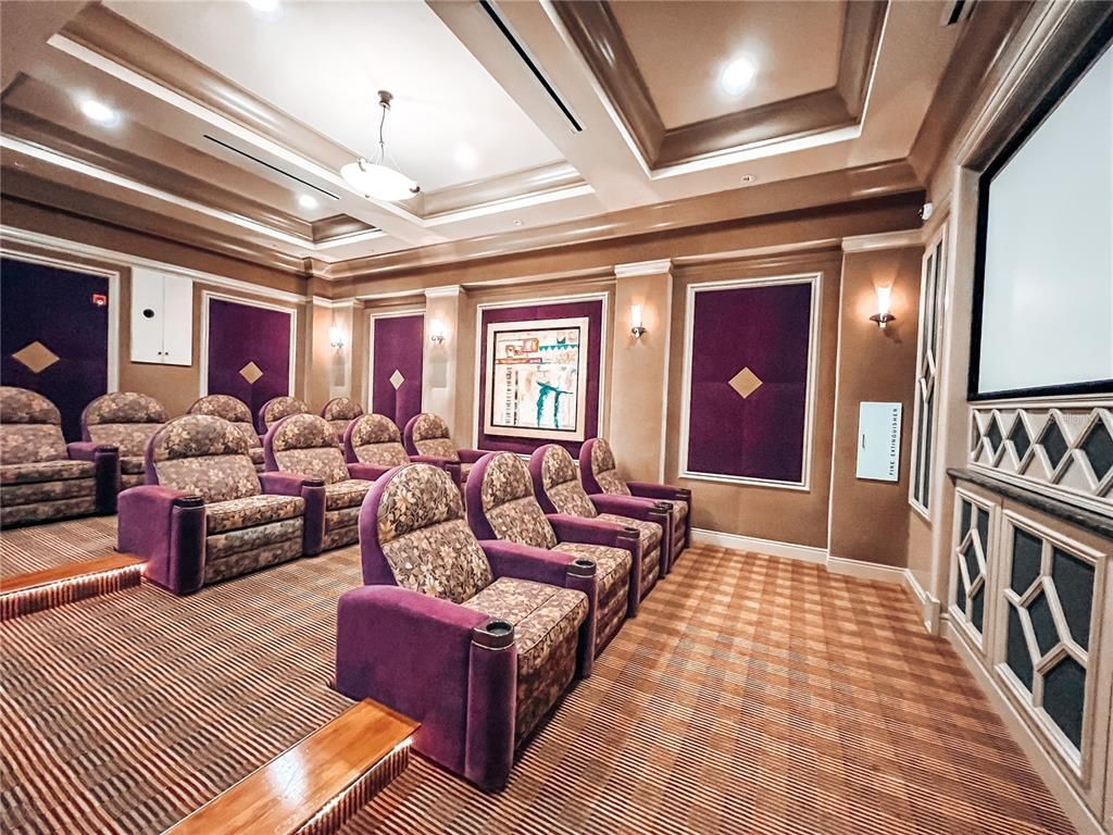 Interior, Projection Screen, Recessed Lighting, Theatre Room