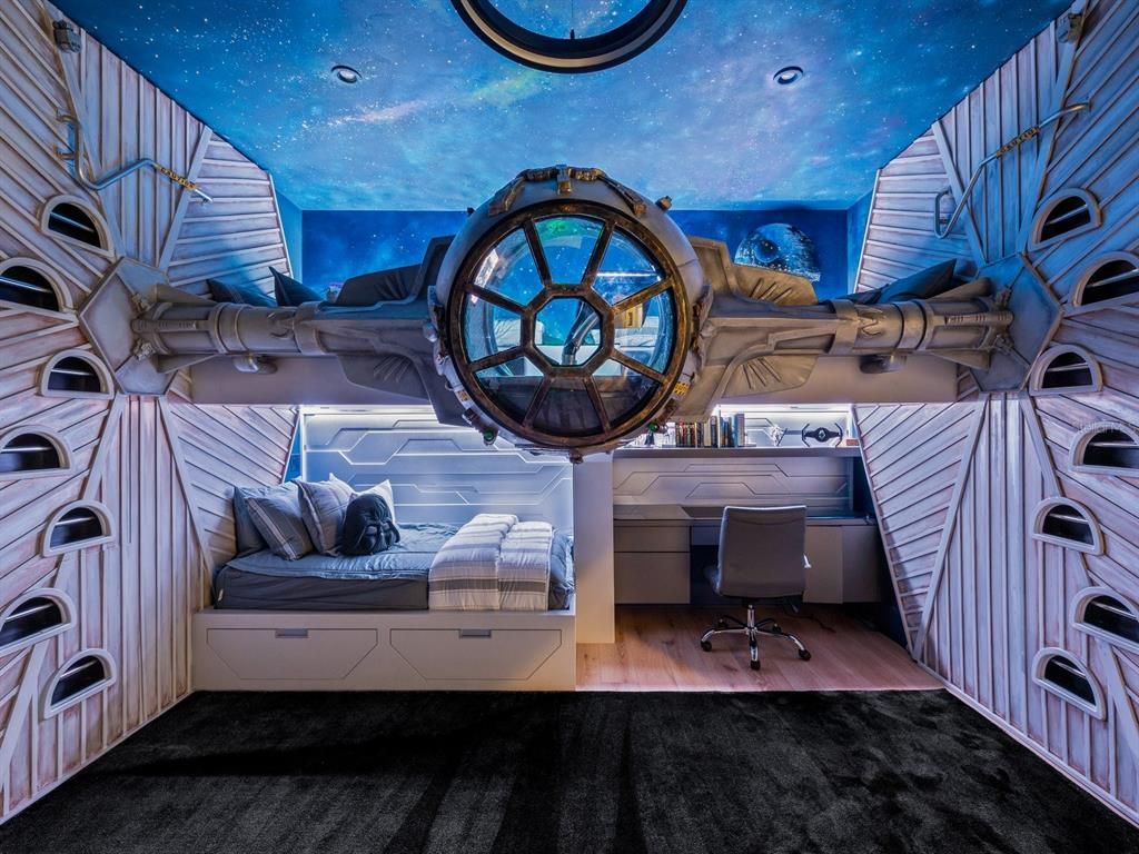 Bedroom, Home Office, Interior, Recessed Lighting
