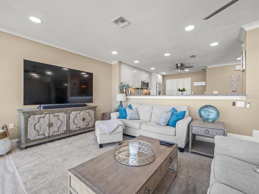 Interior, Kitchen, Living room, Recessed Lighting