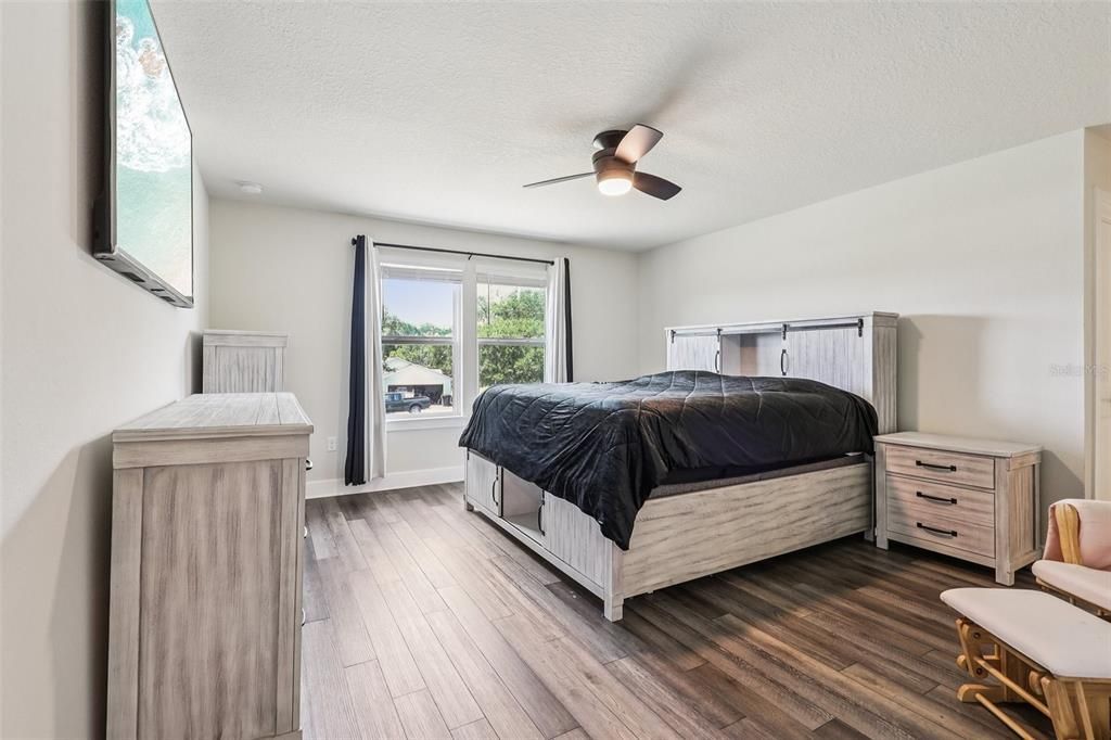 Bedroom, Interior, Wood Texture Flooring