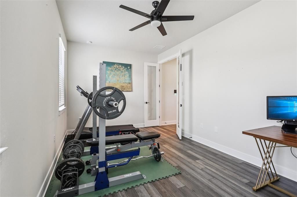 Fitness Equipment, Interior, Wood Texture Flooring
