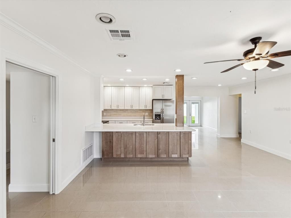Interior, Kitchen, Recessed Lighting, Stainless Steel Appliances