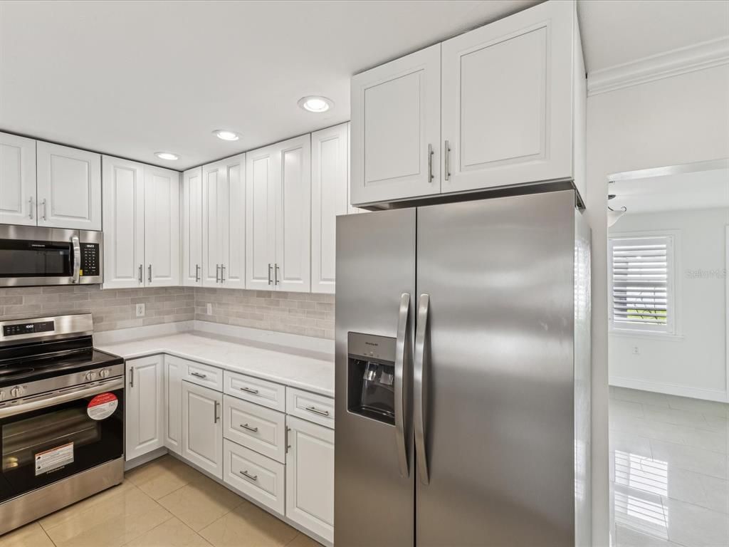 Interior, Kitchen, Recessed Lighting, Stainless Steel Appliances