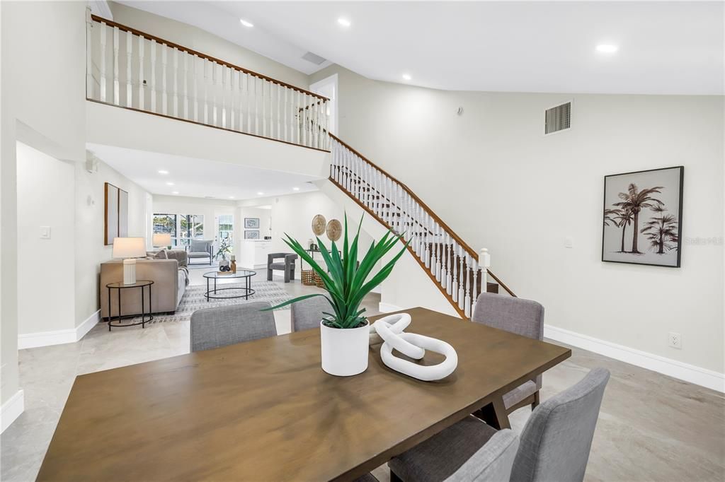 Dining room, Interior, Living room, Recessed Lighting