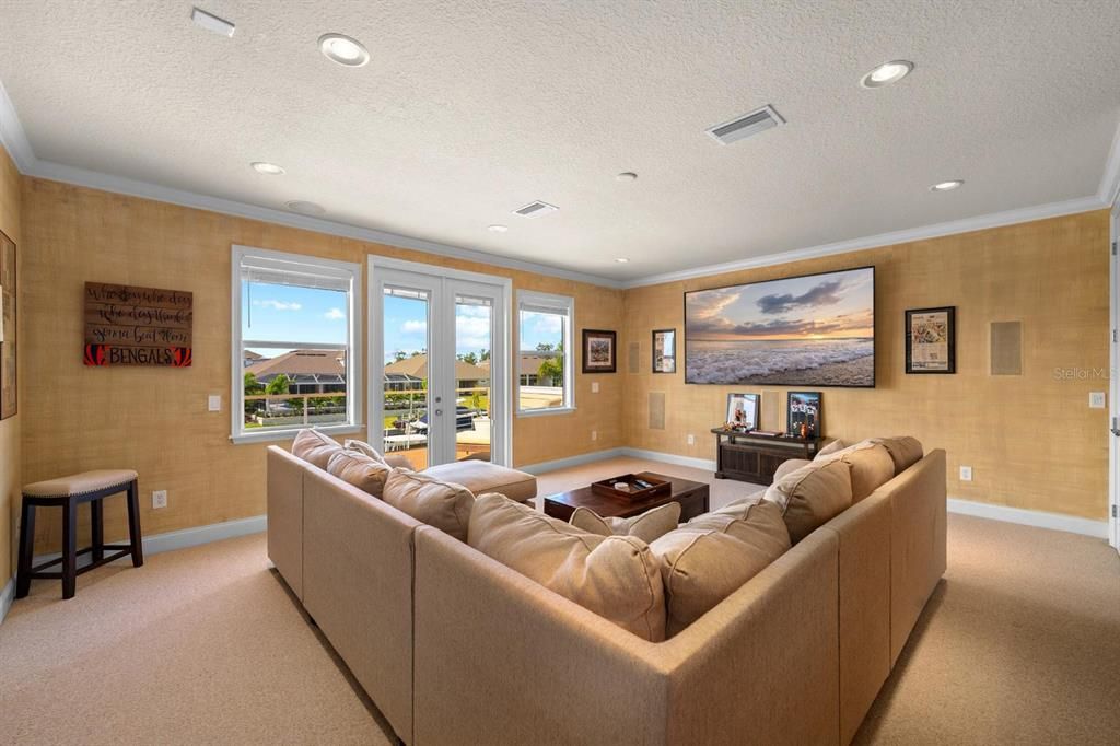 Interior, Living room, Recessed Lighting