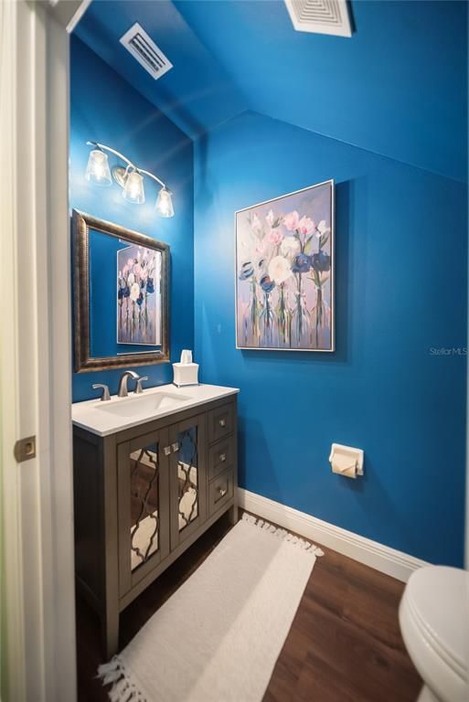 Bathroom, Interior, Wood Texture Flooring