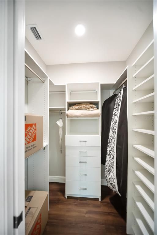 Interior, Recessed Lighting, Walk-in Closets, Wood Texture Flooring