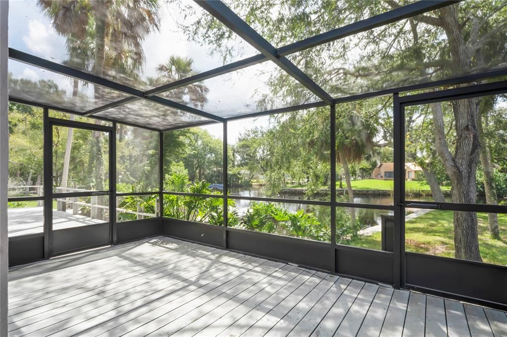 Glass Ceilings, Interior, Sun Room, Wood Texture Flooring