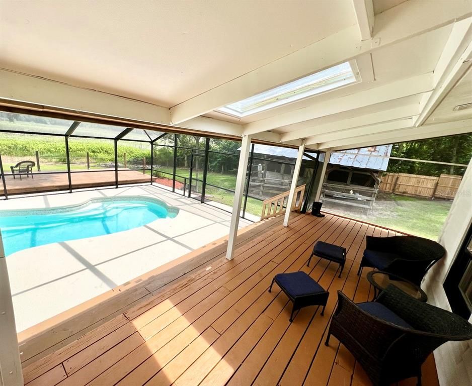 Glass Ceilings, Interior, Pool, Sun Room, Wood Texture Flooring