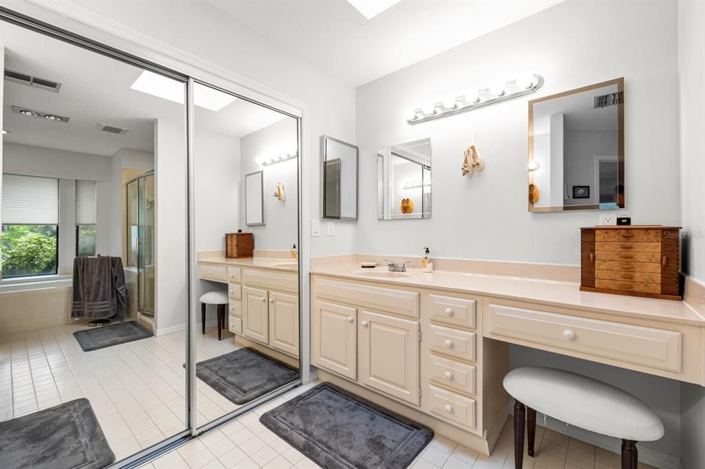 Bathroom, Dual Sink Vanities, Glass Shower, Interior