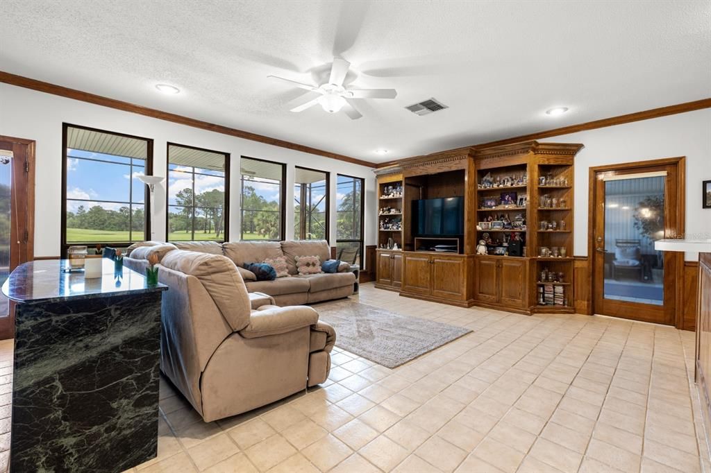 Interior, Living room, Recessed Lighting