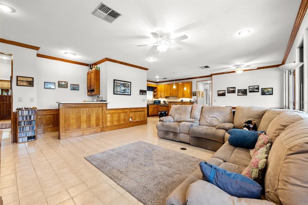 Interior, Kitchen, Living room, Recessed Lighting