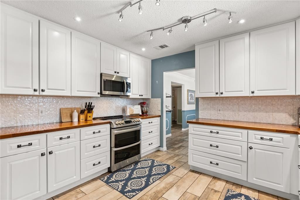 Interior, Kitchen, Recessed Lighting, Stainless Steel Appliances