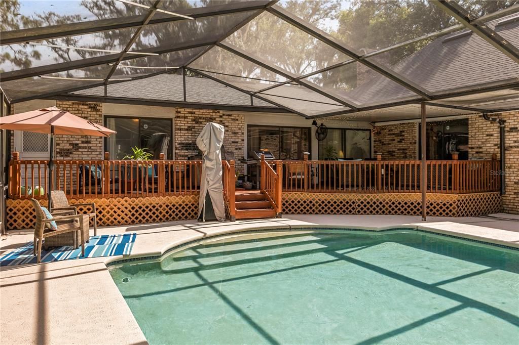 Glass Ceilings, Interior, Pool, Stone Walls, Sun Room