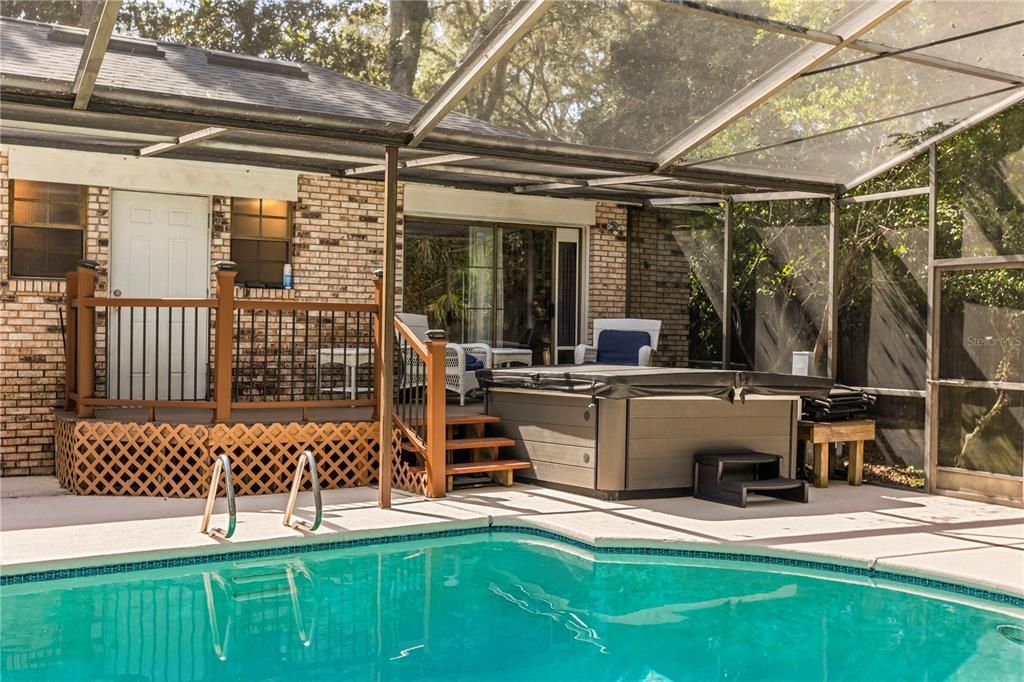 Glass Ceilings, Hot Tub, Interior, Pool, Stone Walls, Sun Room