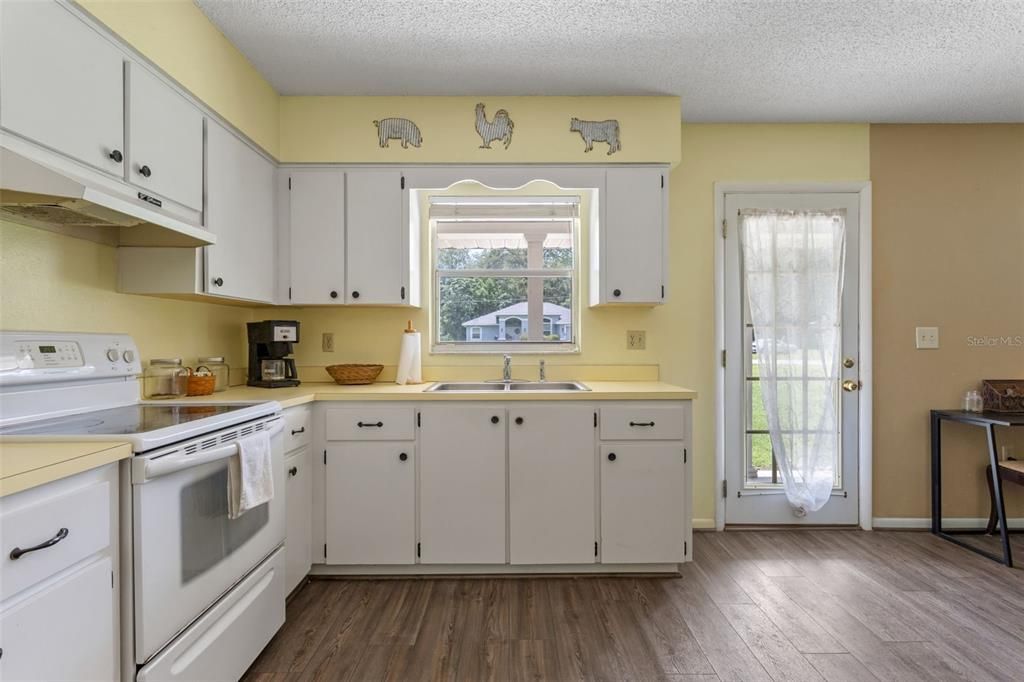 Interior, Kitchen, Wood Texture Flooring