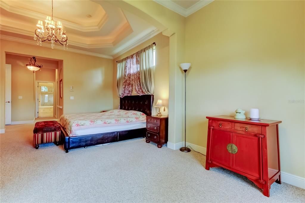 Bedroom, Chandelier, Interior