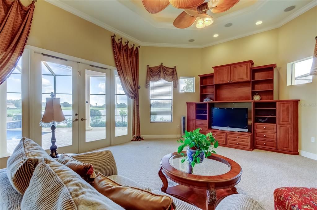 Interior, Living room, Recessed Lighting