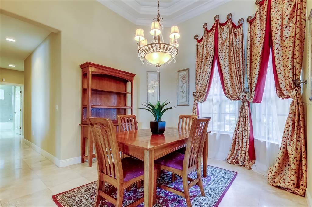 Chandelier, Dining room, Interior, Recessed Lighting