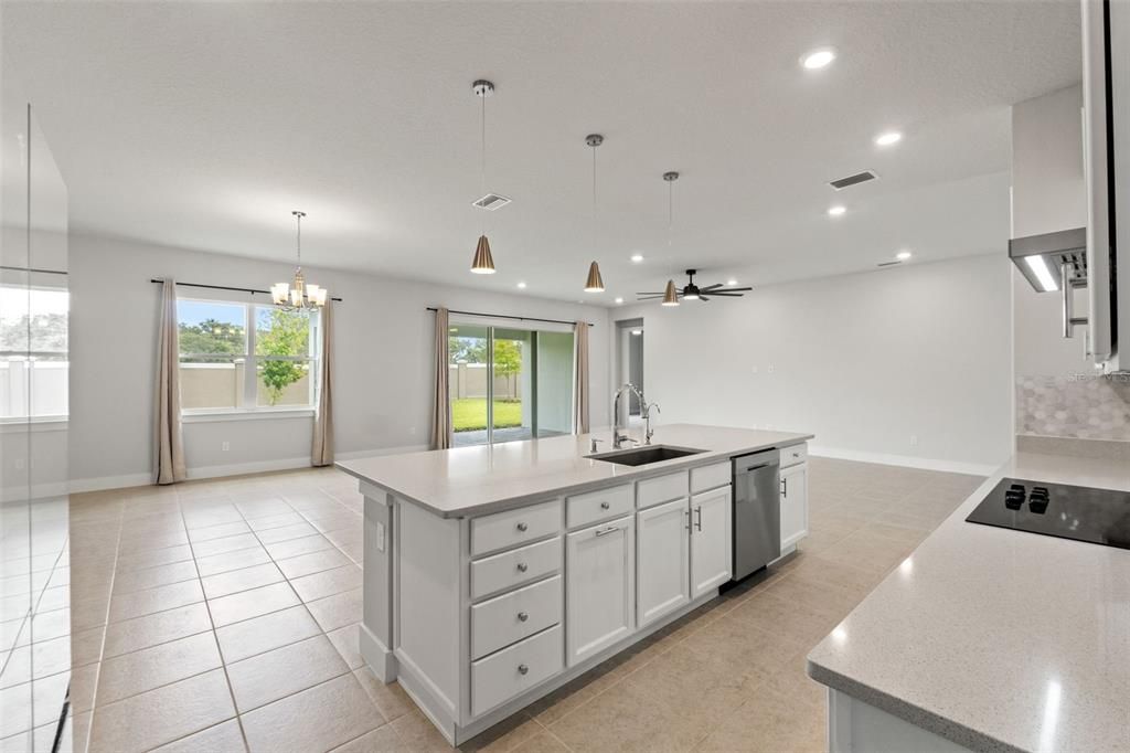 Interior, Kitchen, Pendant Lights, Recessed Lighting