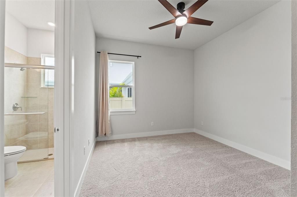 Bathroom, Empty room, Glass Shower, Interior, Recessed Lighting