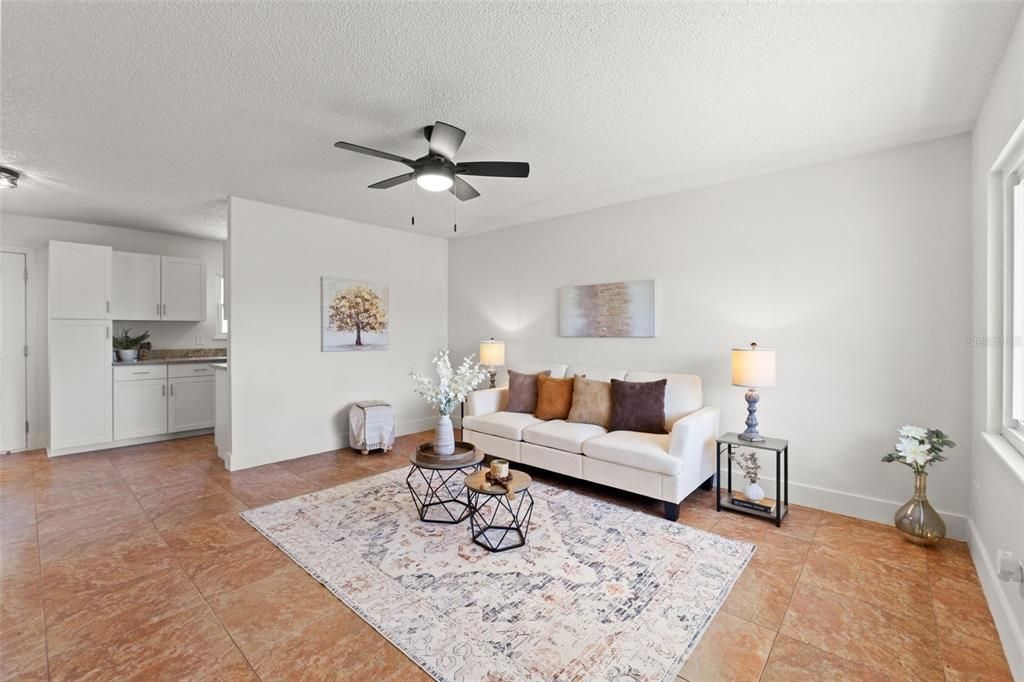 Interior, Kitchen, Living room