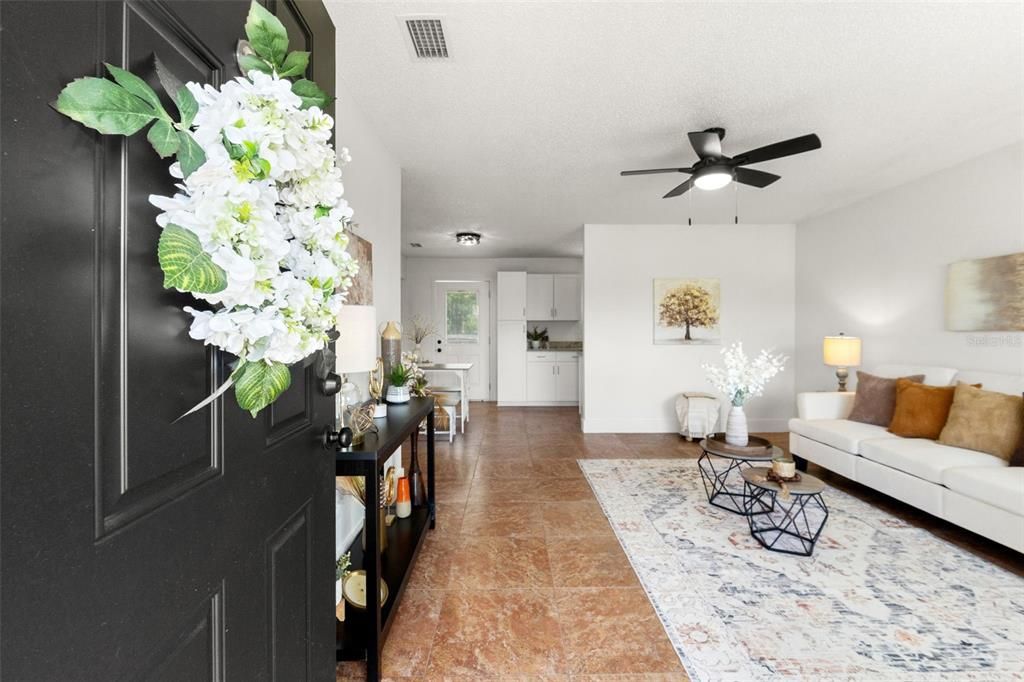 Interior, Kitchen, Living room
