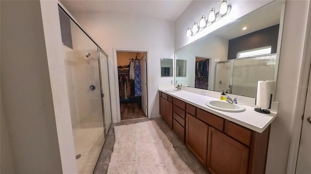 Bathroom, Dual Sink Vanities, Glass Shower, Interior, Walk-in Closets
