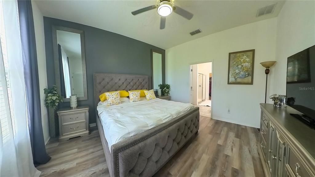 Bedroom, Interior, Wood Texture Flooring