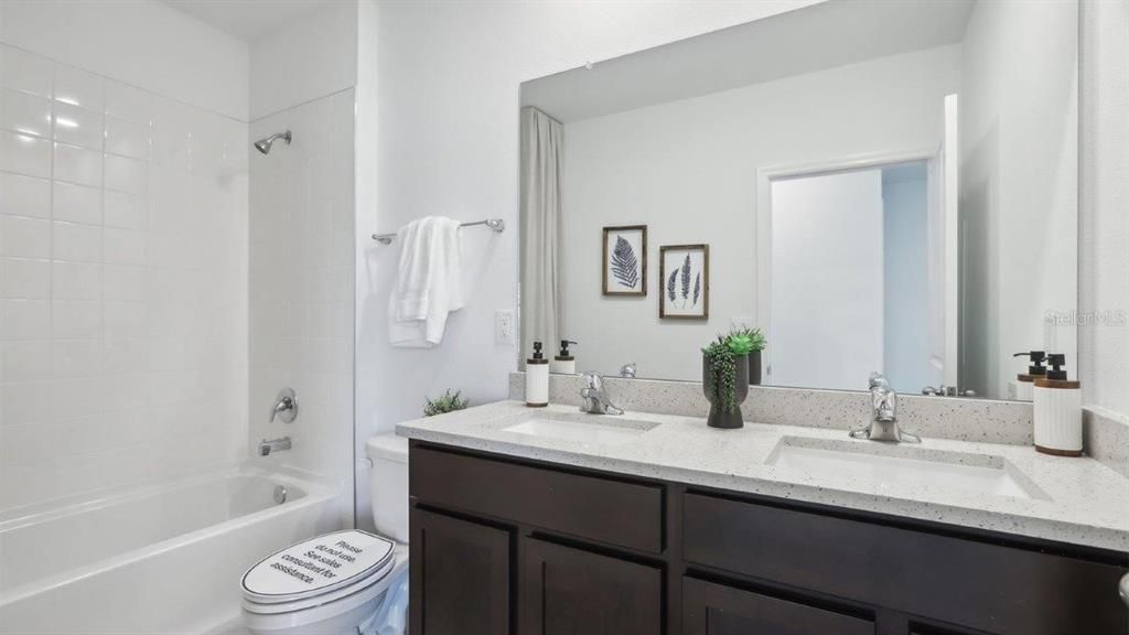 Bathroom, Dual Sink Vanities, Glass Shower, Interior