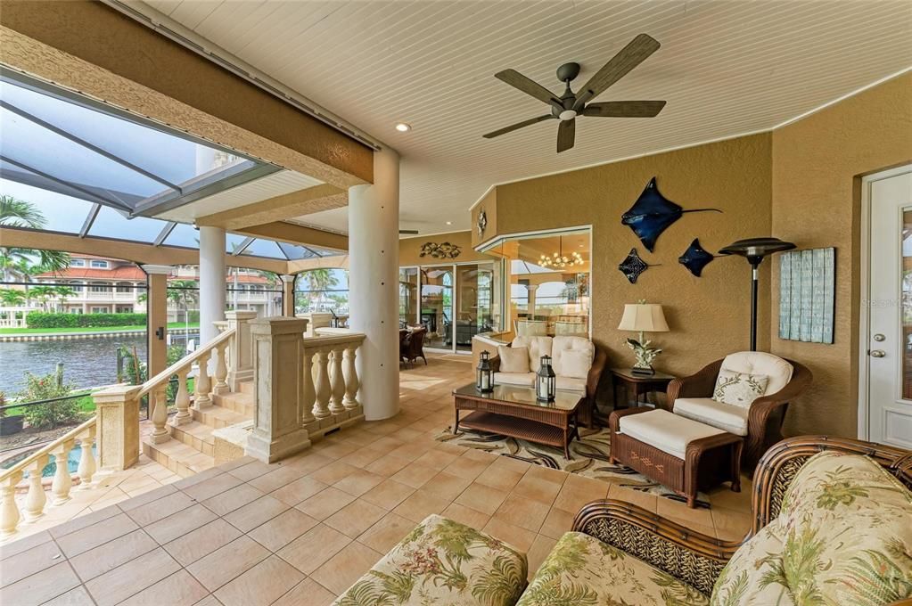 Glass Ceilings, Interior, Living room, Recessed Lighting, Sun Room, Water