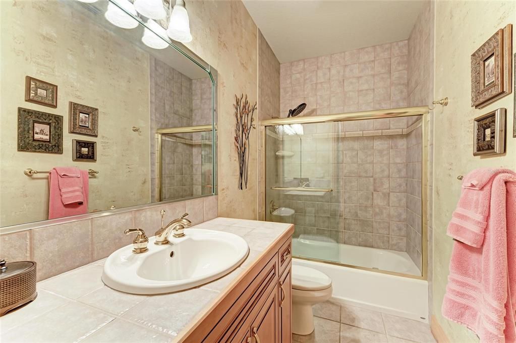 Bathroom, Glass Shower, Interior, Tile Countertops