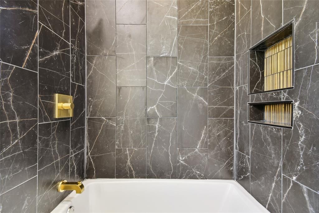 Bathroom, Interior, Marble Walls
