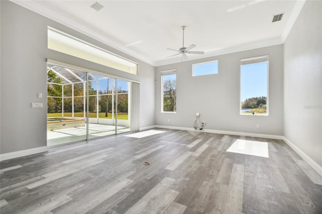 Empty room, Interior, Wood Texture Flooring