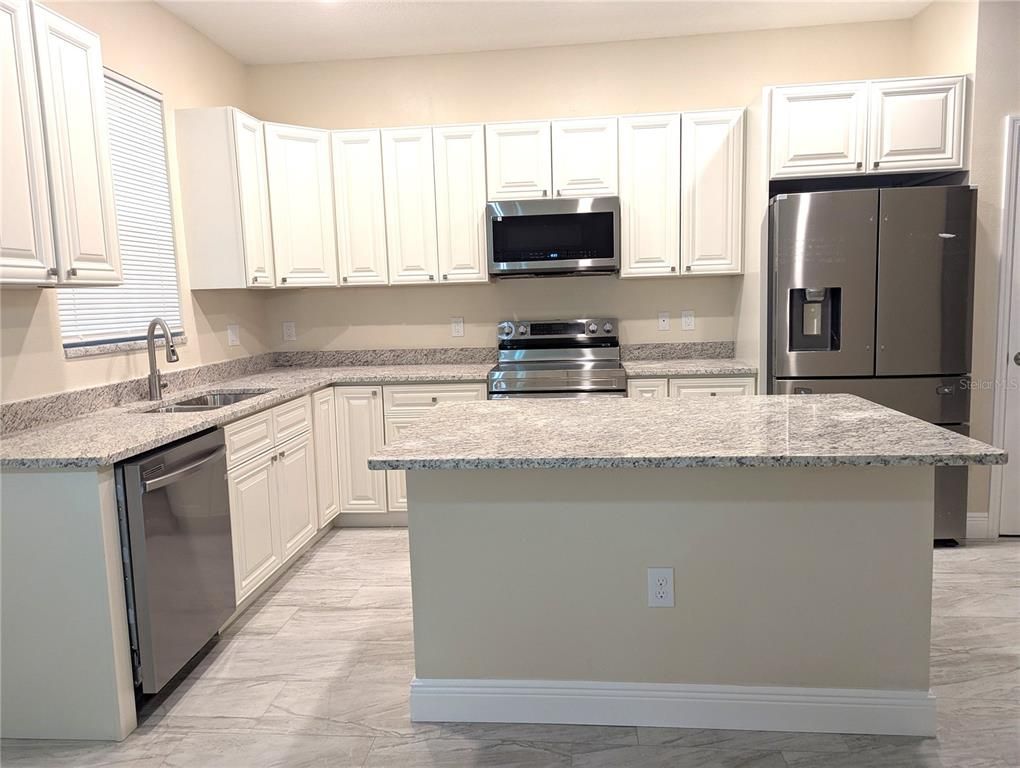 Interior, Kitchen, Marble, Stainless Steel Appliances