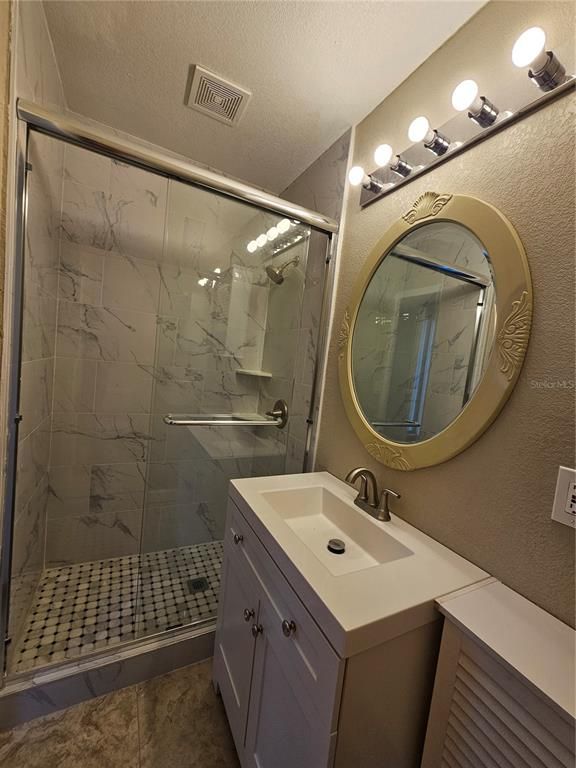 Bathroom, Glass Shower, Interior, Marble Walls